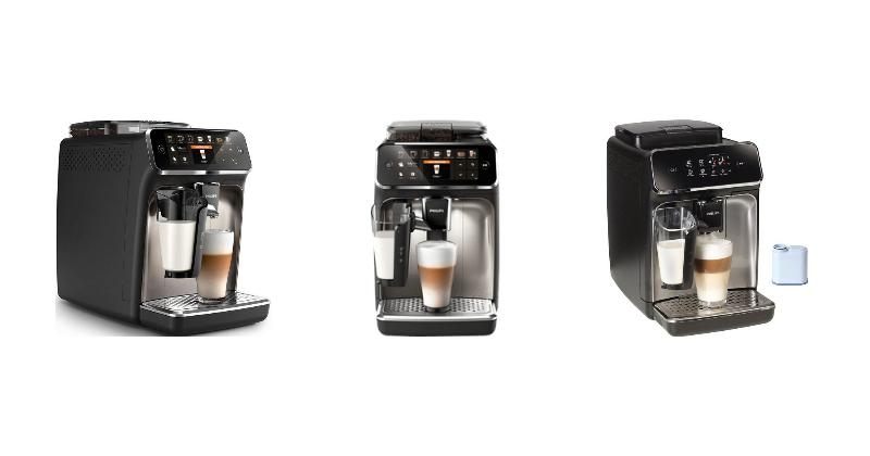 Preisvergleich: Philips Kaffeevollautomat 5400 Series EP5447/90 LatteGo, Chrom/mattschwarz